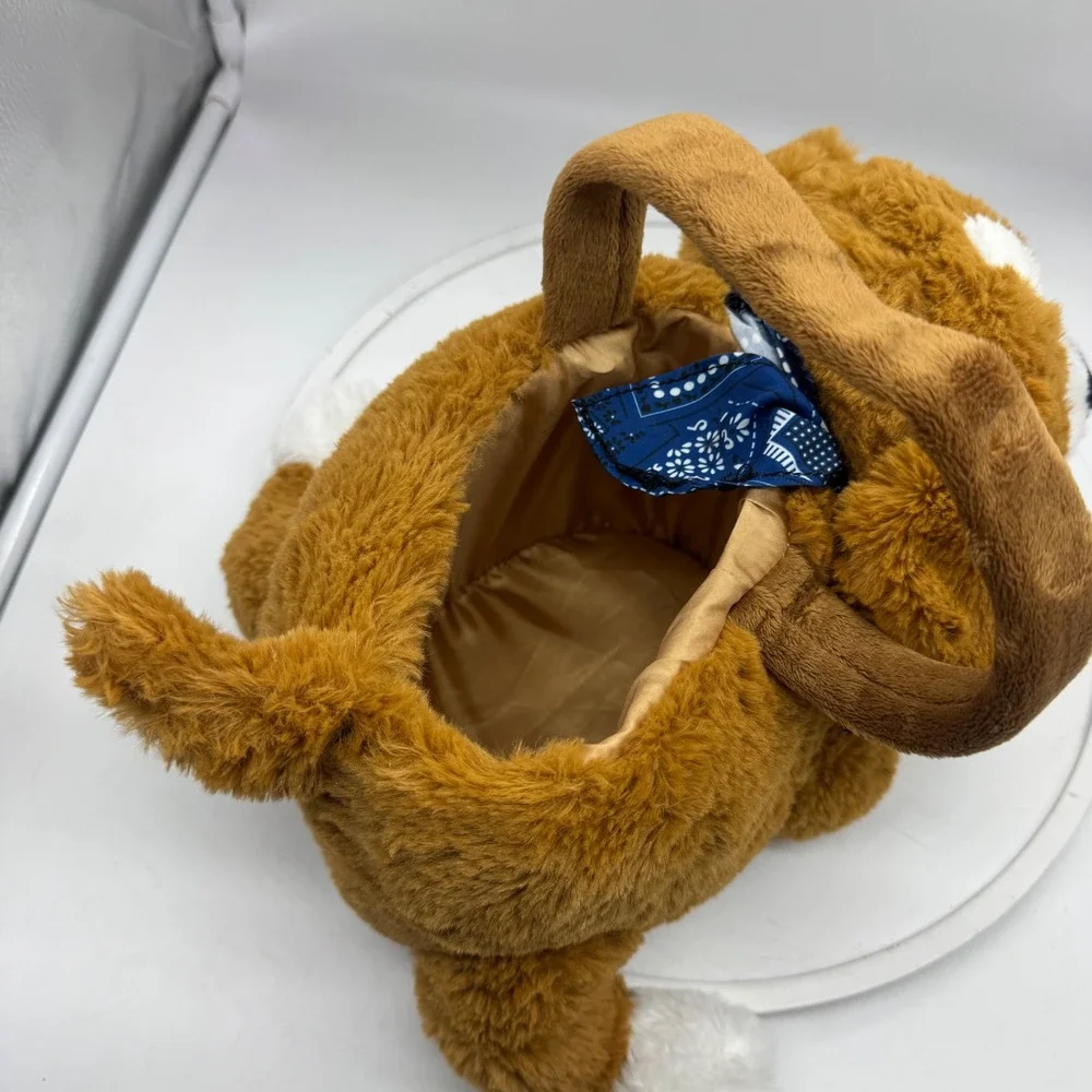Dan Dee Beagle Plush Puppy Dog Easter Basket Halloween Treat Bag Bandana Animal